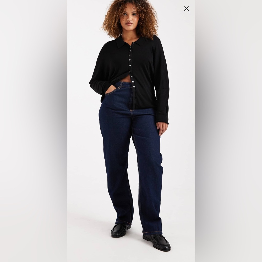 NWT ASOS Highrise Straight slim jeans